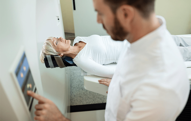 Positron emission tomography diagnostic icon